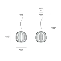Foscarini Spokes 2 midi led suspension lamp