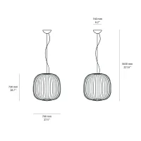 Foscarini Spokes 2 large lampada led a sospensione