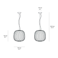 Foscarini Spokes 2 large led suspension lamp