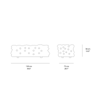 Meritalia La Michetta Seat 144 modular sofa