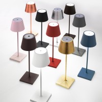 Zafferano POLDINA PRO LED Lampada da Tavolo A Batteria USB Con Base Ricaricabile Per Esterno