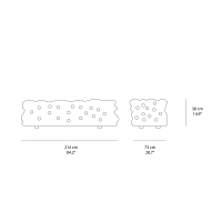 Meritalia La Michetta Seat 214 modular sofa