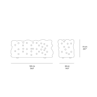 Meritalia La Michetta Back 144 modular sofa