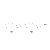 Meritalia La Michetta Pouff 115 modular sofa