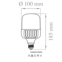Lampo CORN LED Lamp E27 30W High Brightness Industrial Bulb