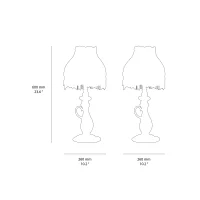 Seletti Kintsugi abat-jour lampada led da tavolo