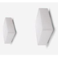 EXENIA Ladrillo Plafoniera LED 9W IP44 Soffitto Parete Vetro