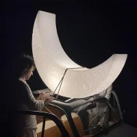 Seletti My Moon lampada led da terra