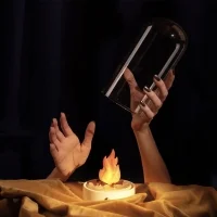 Seletti My Little Bonfire lampada led da tavolo a batteria