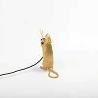 Seletti Mouse Gold led table lamp