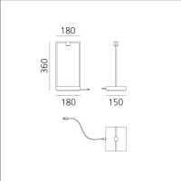 Artemide Curiosity LED USB Battery Lamp Rechargeable Portable