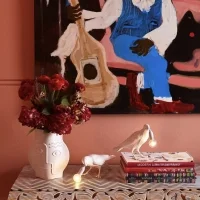 Seletti Bird Playing lampada a led da tavolo