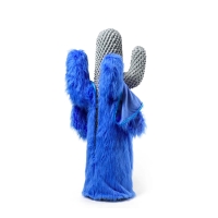 Gufram Boring Cactus x Cactus Fur Cover Blu in edizione limitata