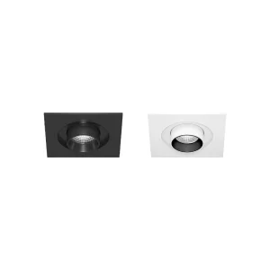 Beneito Faure Mini Oxo square 1 faretto da incasso soffitto