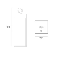 Ideal lux Enya lampada a batteria per esterni