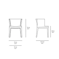 Kartell Madamoiselle Rubelli armchair