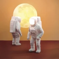Seletti Flashing Starman battery led table lamp