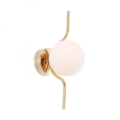 Faro LE VITA Lampada da Parete Oro In Alluminio e Diffusore In