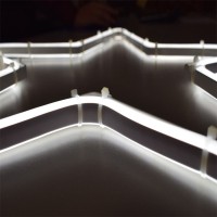 New Lamps Doppia Stella NEON LED 2D 36W 240V 60x60cm Luce