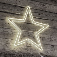 New Lamps Doppia Stella NEON LED 2D 36W 240V 60x60cm Luce