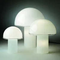 Artemide Onfale Table Lamp In Blown Glass Designed By Luciano