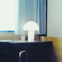 Artemide Onfale Table Lamp In Blown Glass Designed By Luciano