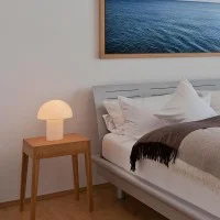 Artemide Onfale Table Lamp In Blown Glass Designed By Luciano