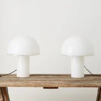 Artemide Onfale Table Lamp In Blown Glass Designed By Luciano