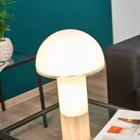 Artemide Onfale Table Lamp In Blown Glass Designed By Luciano