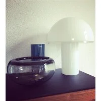 Artemide Onfale Table Lamp In Blown Glass Designed By Luciano