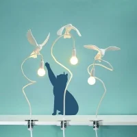 Seletti Sparrow Taking off indoor led table lamp