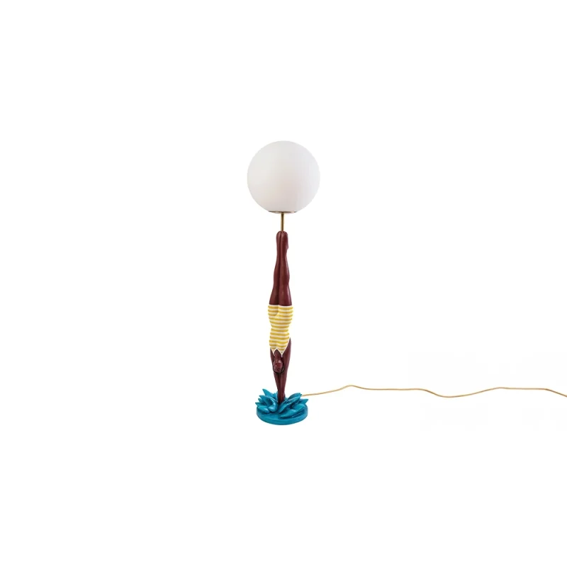 Seletti Lady Diver Yellow lampada a led da tavolo