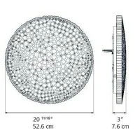 Artemide Calipso LED Ceiling Lamp 55W 2884lm Design Neil Poulton