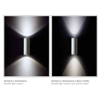 Ares Maxi Ada Applique da Esterno biemissione 2X70W G12 lampada