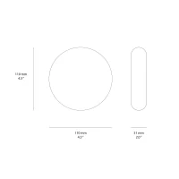 Ledsc4 Radar lampada a led da parete Ledsc4 Radar lampada a led da parete