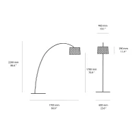 Foscarini Twiggy Grid led floor lamp