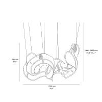 copy of Terzani Etoile mini suspension lamp