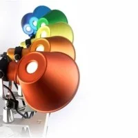 Artemide Tolomeo Micro Pinza Orange Table Wall Lamp Design De