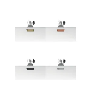 Flos Kap 80 Fixed GU10 faretto incasso quadrato