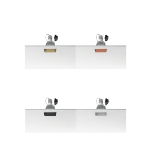 Flos Kap 80 Fixed GU10 trimless square recessed downlight