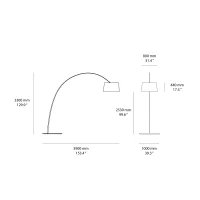 Foscarini Twice as Twiggy led floor lamp Foscarini Twice as Twiggy led floor lamp