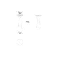 Zafferano Damina battery table lamp