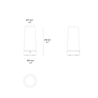 Zafferano Soffio battery table lamp