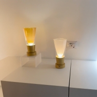 Zafferano Soffio Vase battery table lamp