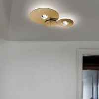 Lodes Bugia Double LED Ceiling Lamp Plafòn Dimmable