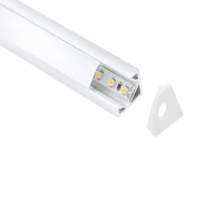 Lampo Aluminum Angular Surface Profile Kit 2 Meters For Strip