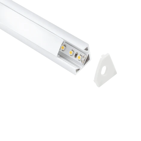 Lampo Aluminum Angular Surface Profile Kit 2 Meters For Strip