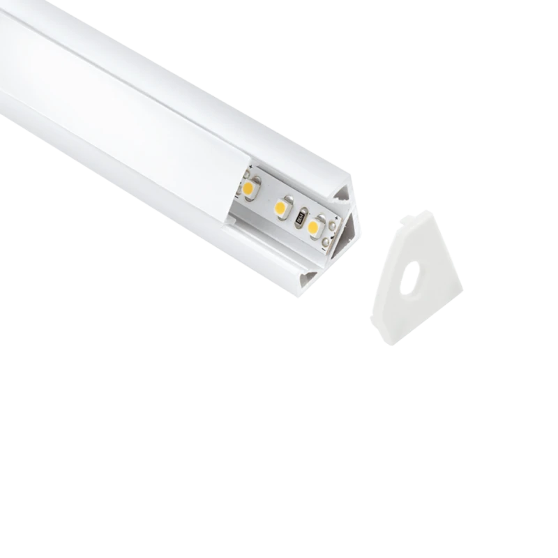 Lampo Aluminum Angular Surface Profile Kit 2 Meters For Strip Lampo Aluminum Angular Surface Profile Kit 2 Meters For Strip