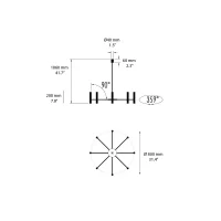 Oty Light Pop P39 A Chandelier lampada a sospensione