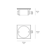 BEGA Scatola di distribuzione copertura in Acciaio Inox Per Piscine